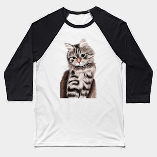 Cat cut Baseball T-Shirt